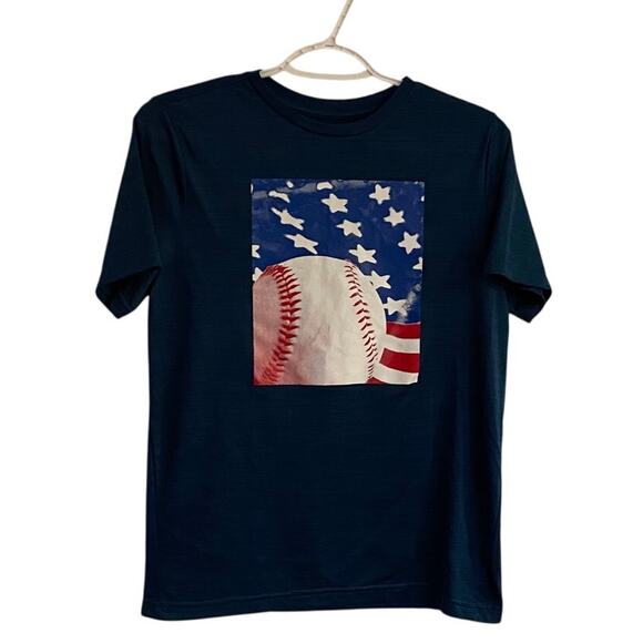 Tek Gear Dry Tek Blue Baseball Boys Shirt Sz XL - Picture 2 of 6